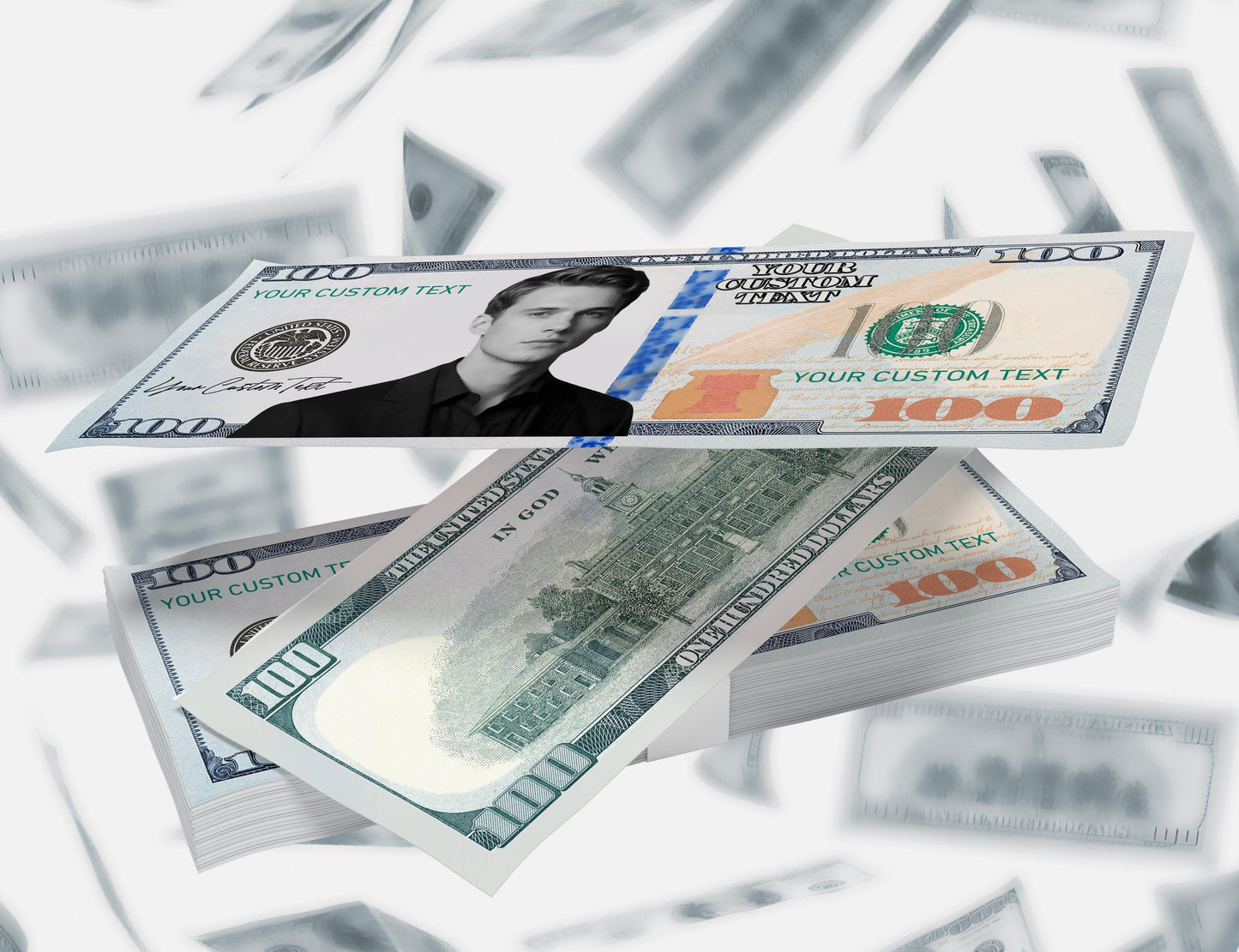 Your Face on Money/Personalized 100 dollar bill Prints/Birthday Money/Party Money/Custom Money/Play Money/Custom Your Face on 100 Dollar