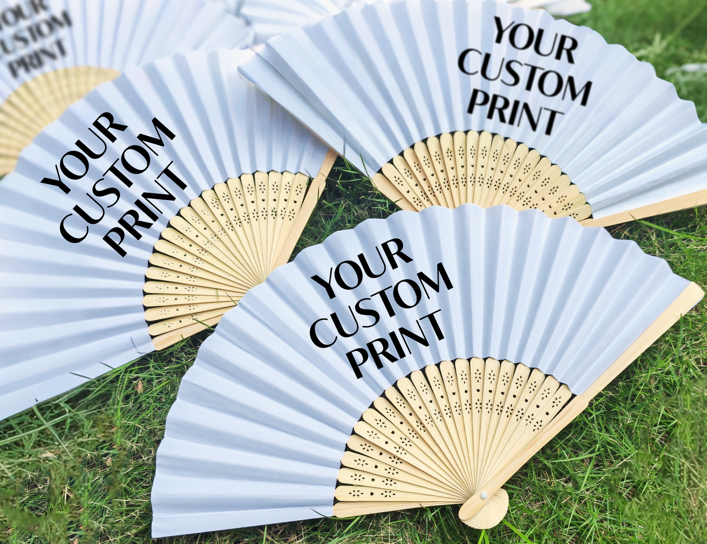Custom Folding Hand Fan with Name, Logo or Quote/Custom Fan Printing/Bachelorette Party Favor/Birthday Party Gift/Custom Bridesmaid Favor