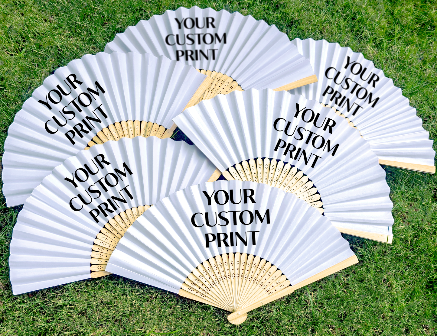 Custom Folding Hand Fan with Name, Logo or Quote/Custom Fan Printing/Bachelorette Party Favor/Birthday Party Gift/Custom Bridesmaid Favor
