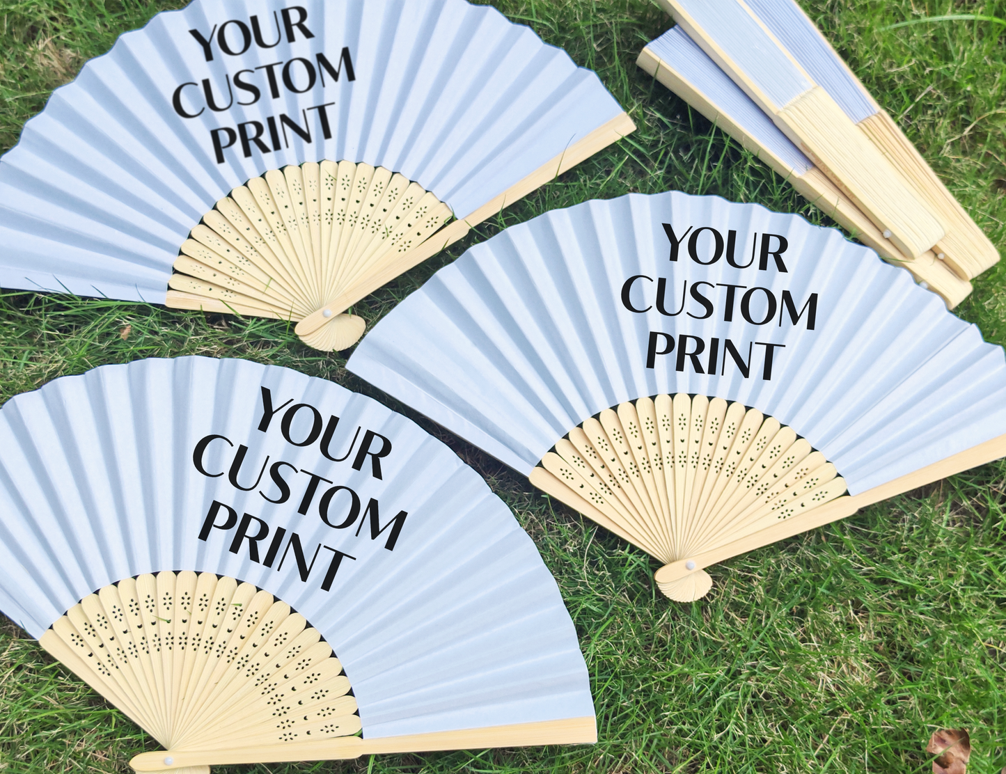 Custom Folding Hand Fan with Name, Logo or Quote/Custom Fan Printing/Bachelorette Party Favor/Birthday Party Gift/Custom Bridesmaid Favor