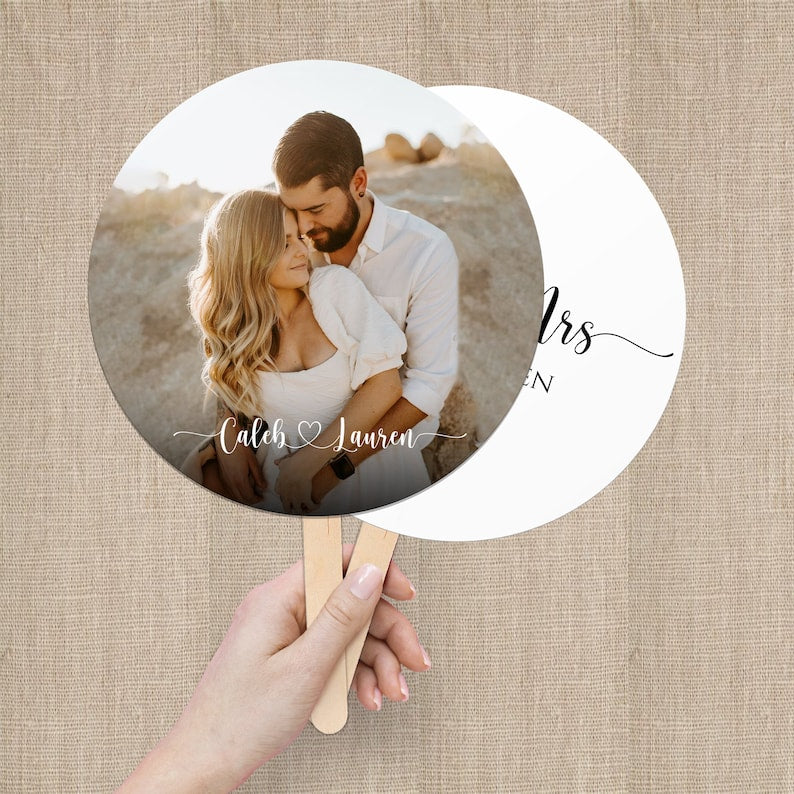 Custom Printed Photo Fans/Personalize with Your Logo or Design/Custom Business Logo Website Promotional Hand Fans/Graduation Fan/Wedding Fan