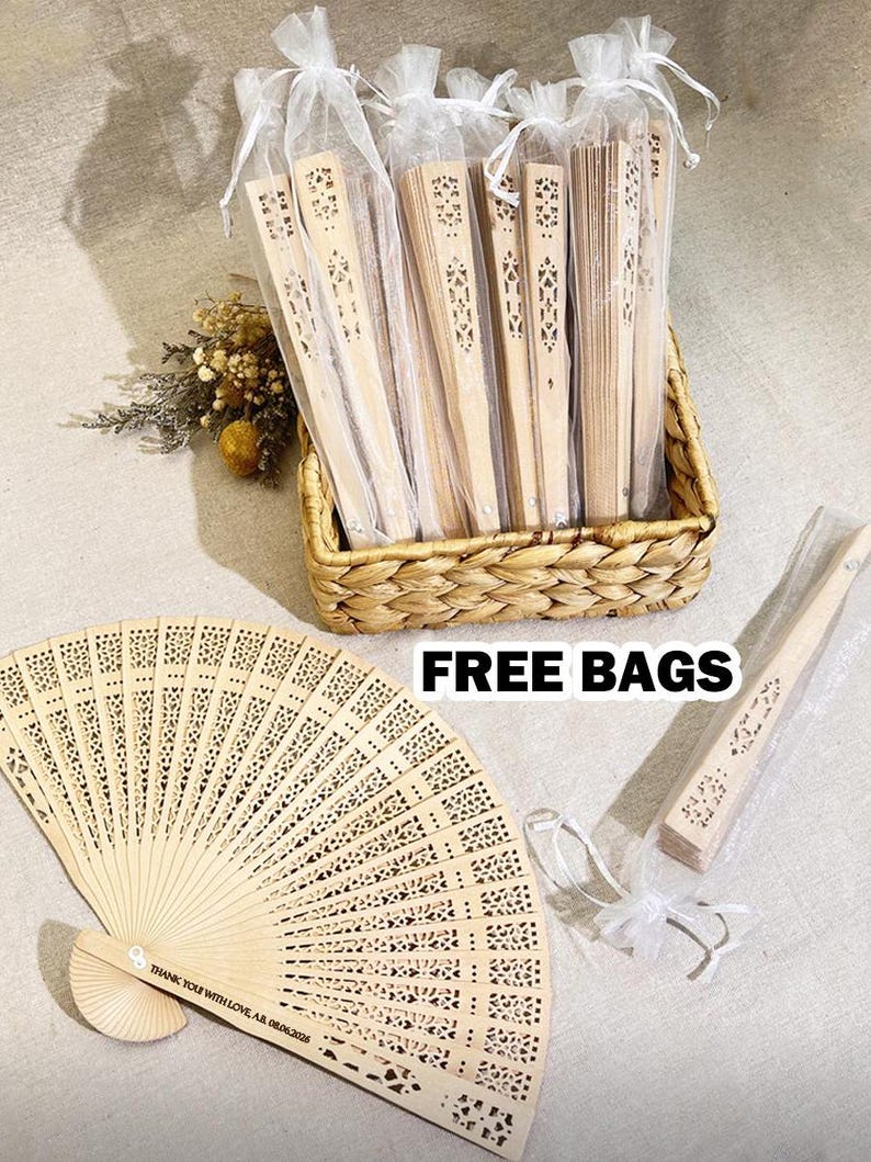 Tropical Palm Wedding Fans Custom Beach Wedding Favors Hawaii Florida Mexico Punta Cana Dominican Republic Puerto Rico Wedding Ceremony Fans