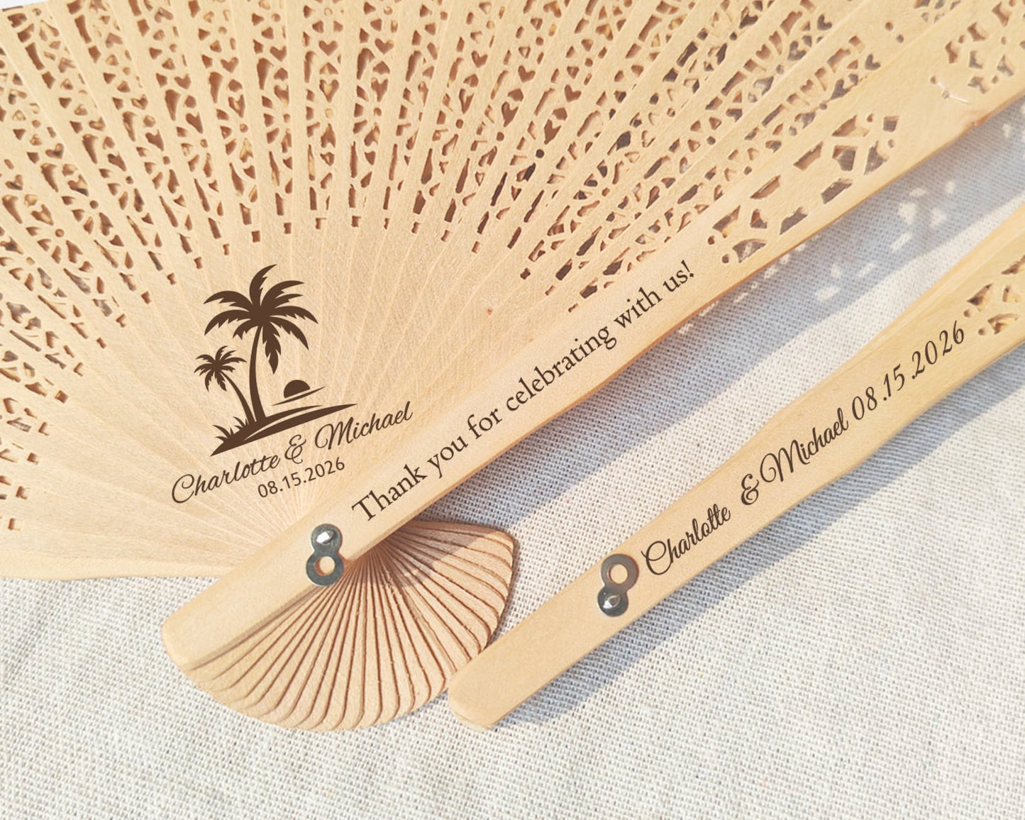 Personalized Wedding Fan Favors, Wedding Folding Fans, Wedding Ceremony Fans, Rustic Favor Hand Fan, Ceremony Favor for Guest, Custom Party Fans