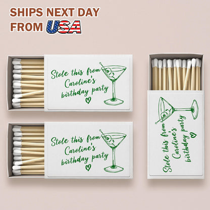 BULK Custom Match Boxes/I Stole This From Matches/Party Favor/Matchbooks for Wedding, Birthday, House Warming, Apartment Use, Business Promo