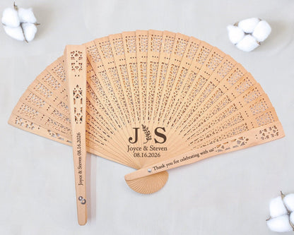 Personalized Wedding Fan Favors, Wedding Folding Fans, Wedding Ceremony Fans, Rustic Favor Hand Fan, Ceremony Favor for Guest, Custom Party Fans