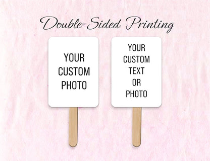 Custom Printed Photo Fans/Personalize with Your Logo or Design/Custom Business Logo Website Promotional Hand Fans/Graduation Fan/Wedding Fan