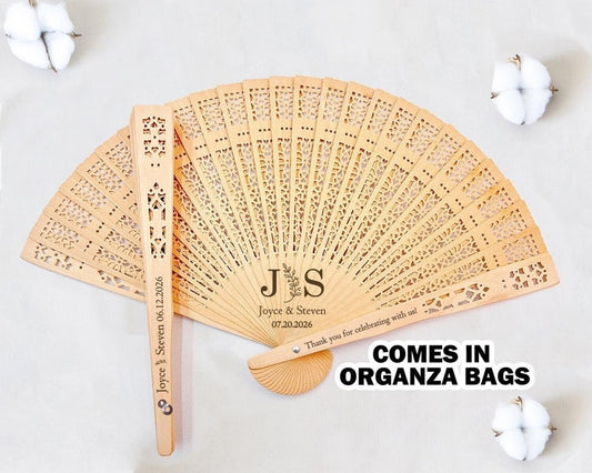 Wedding Hand Fans Personalized Wedding Favors for Guests in Bulk Custom Wedding Fans Personalized Folding Fans for Wedding Party Rustic Gift