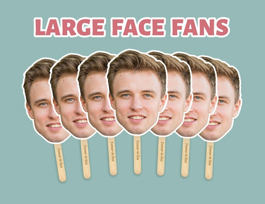 Custom Face on A Stick Party Favors/Pet Face on a Stick/Bachelorette Decorations/Groom Face Fans/Birthday/Wedding/Graduation/Baby Shower