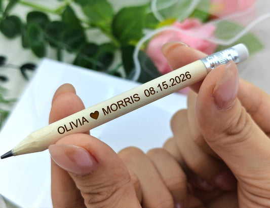 Pencil Us In Save The Date/Wedding Favours Pencils/Personalized Engraved Favors/Custom Rustic Wedding Wooden Favors Ideas/Wedding Invitation