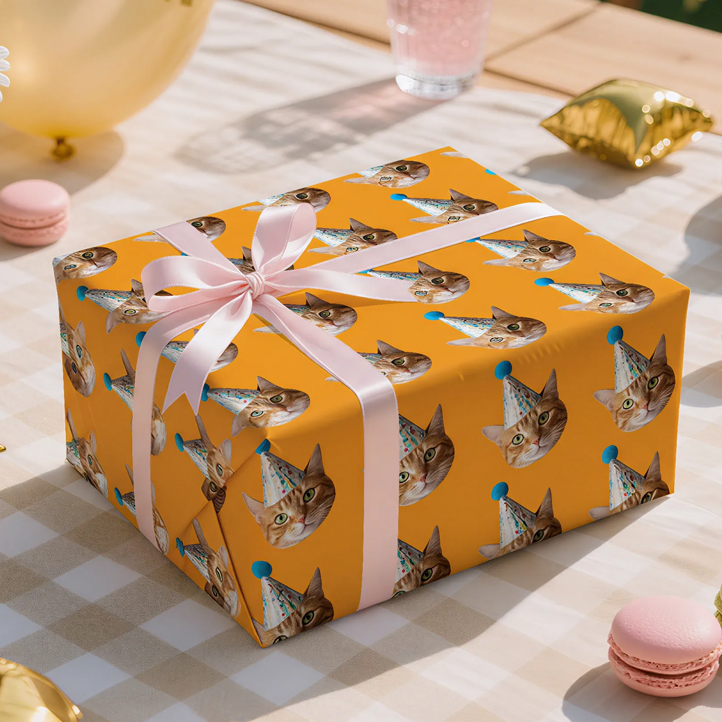 Personalized Photo Wrapping Paper/Funny Gift for Boyfriend/ Custom Face Print Gift Wrapping Paper/Custom Photo Birthday Wrapping Paper